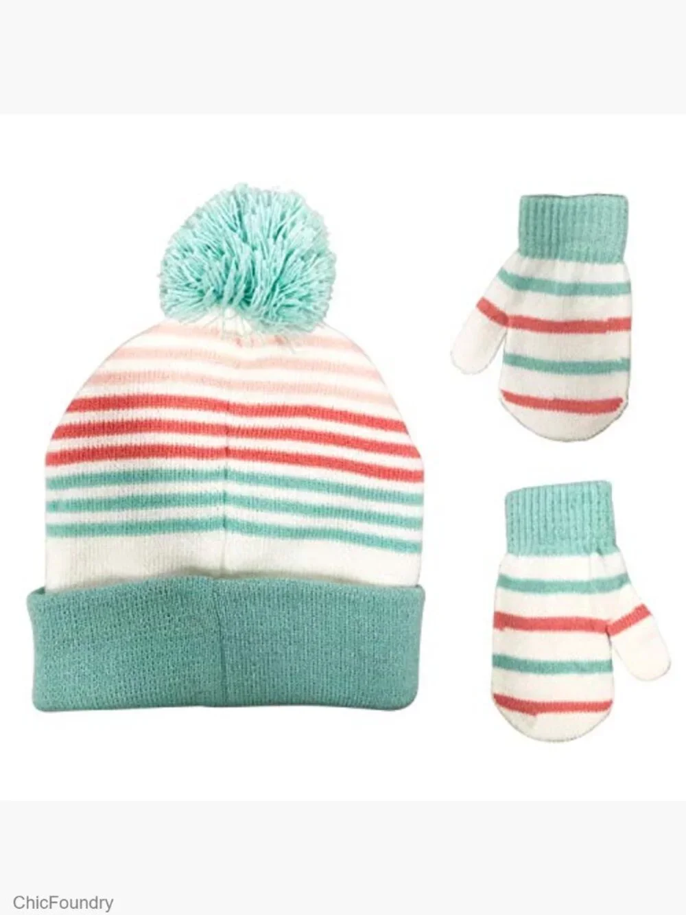 Moana Girls Beanie Hat and Mittens Set Winter Cold Weather Ages 2-7